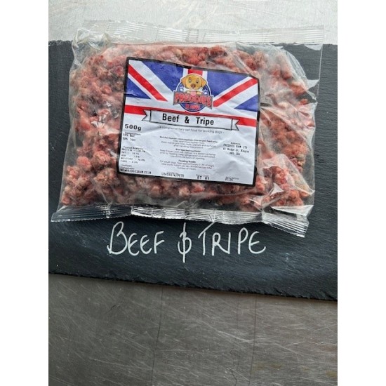  Beef and Tripe - box of 16 500g packets