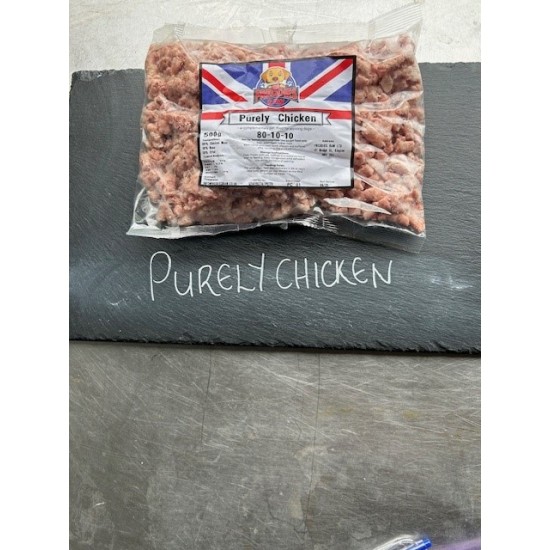 Purely Chicken (100% chicken 80-10-10) - box of 16 x 500g packets